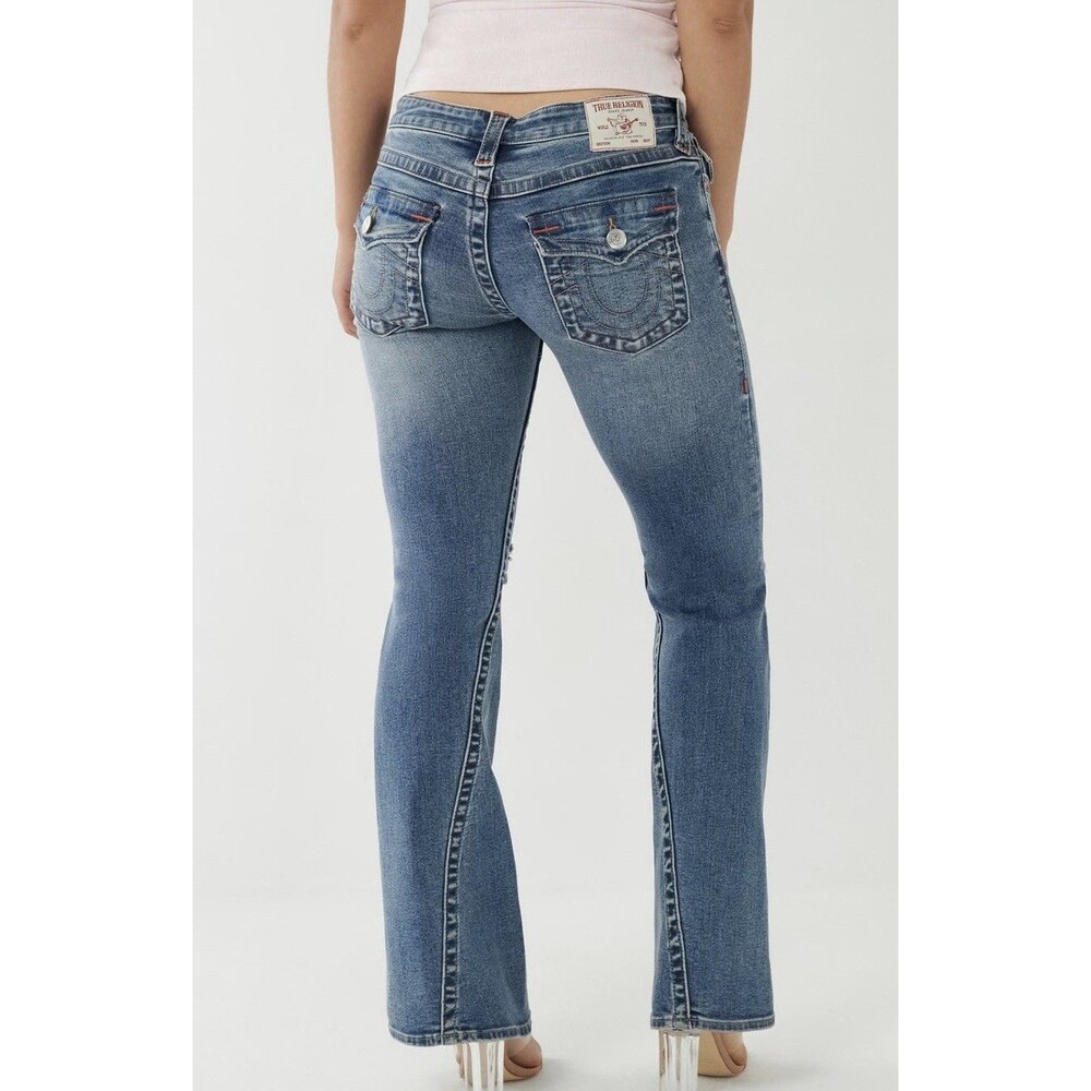 *SOLD OUT* TRUE RELIGION Joey Low Rise Flare Distressed Jeans‎ Women's 31 - Picture 16 of 16